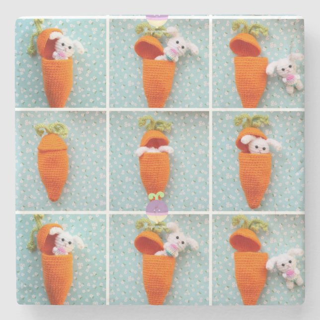 Marble Stone Coaster Easter (Front)