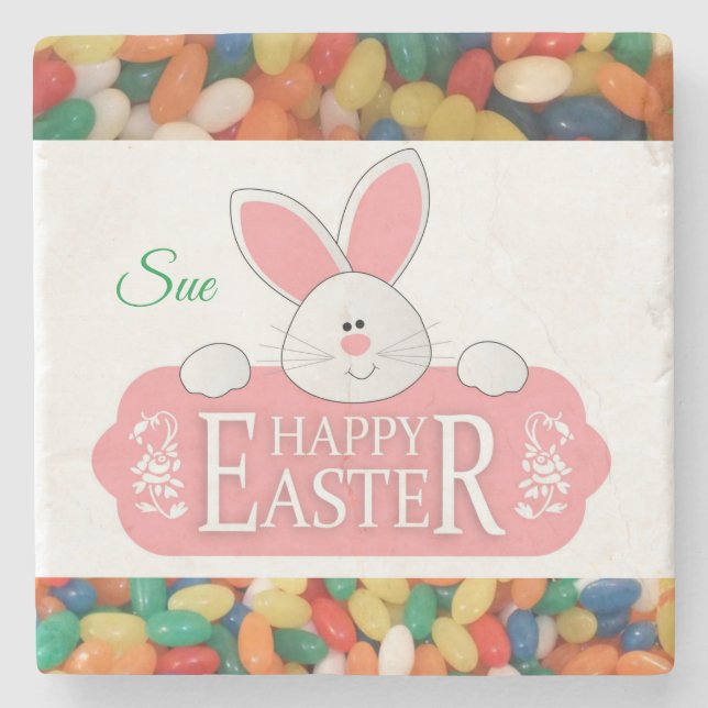 Marble Stone Coaster Easter (Front)