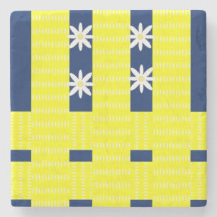 Marble Stone Coaster Floral