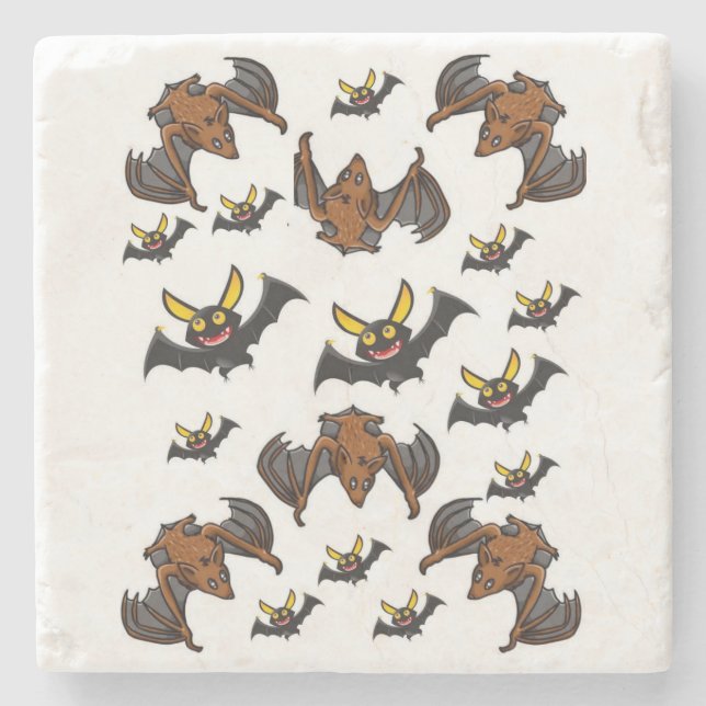 Marble Stone Coaster Halloween (Front)