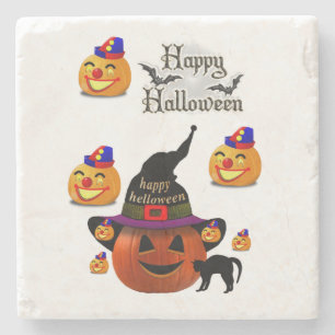 Marble Stone Coaster Halloween