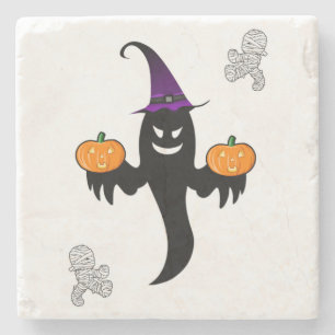 Marble Stone Coaster Halloween