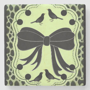 Marble Stone Coaster Leopard