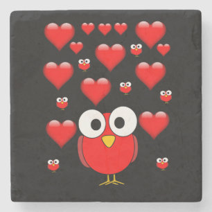 Marble Stone Coaster Valentine's Day