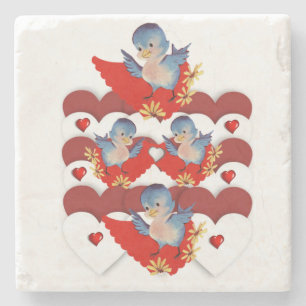 Marble Stone Coaster Valentine's Day
