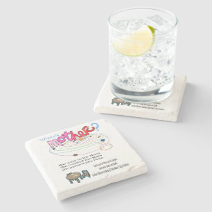 Marble Stone Coaster Where's Mother?