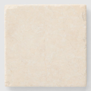 Marble Stone Cream Neutral Tile Background Blank Coaster