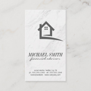 Marble Stone Financial Advisor Business Card