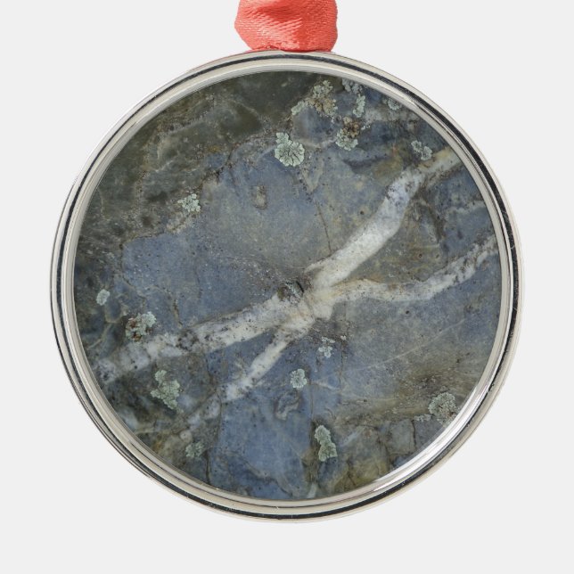 Marble Stone Grey Metal Tree Decoration (Front)
