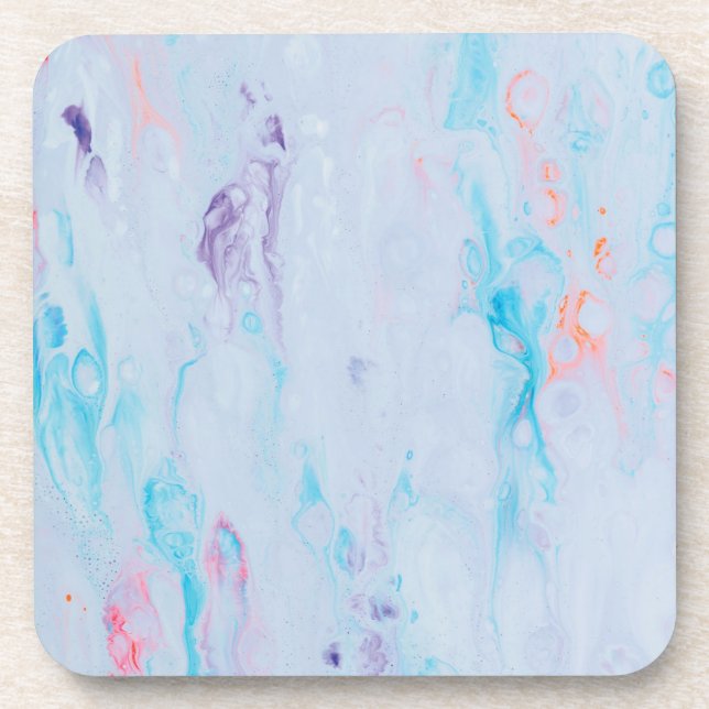 Marble Stone Hard plastic coaster (Front)