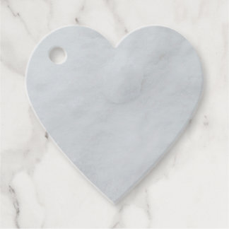 Marble Stone Heart Favour Tags