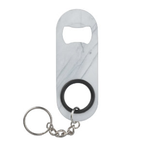 Marble Stone Mini Bottle Opener With Keychain