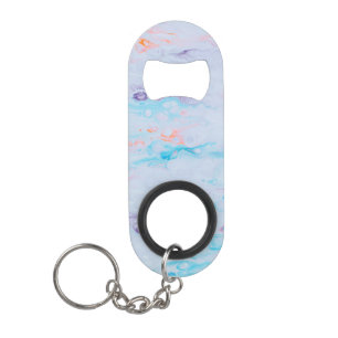 Marble Stone Mini Bottle Opener With Keychain