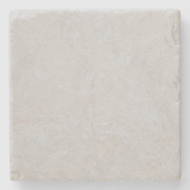 Marble Stone Neutral Grey Tile Background Template Coaster (Front)