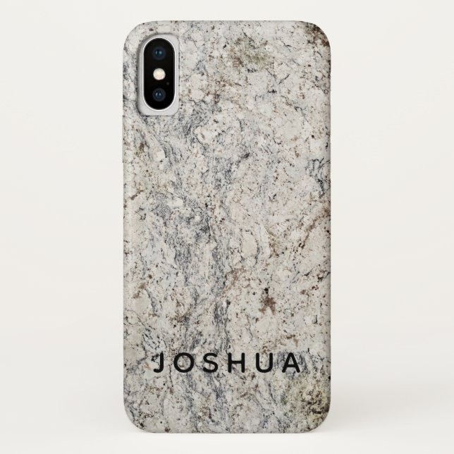 Marble Stone Phone/iPad Case Custom Name (Back)