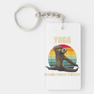 Marble Stone Premium Square Keychain