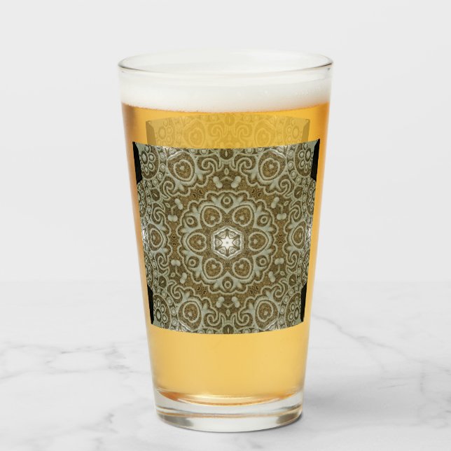 Marble Stone Texture Print Minimalist Aesthetic Glass (Front Filled)