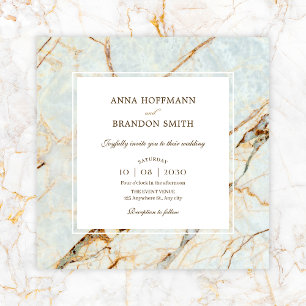 Marble stone wedding Invitation