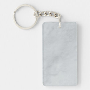 Marble Stone White Acrylic Keychain