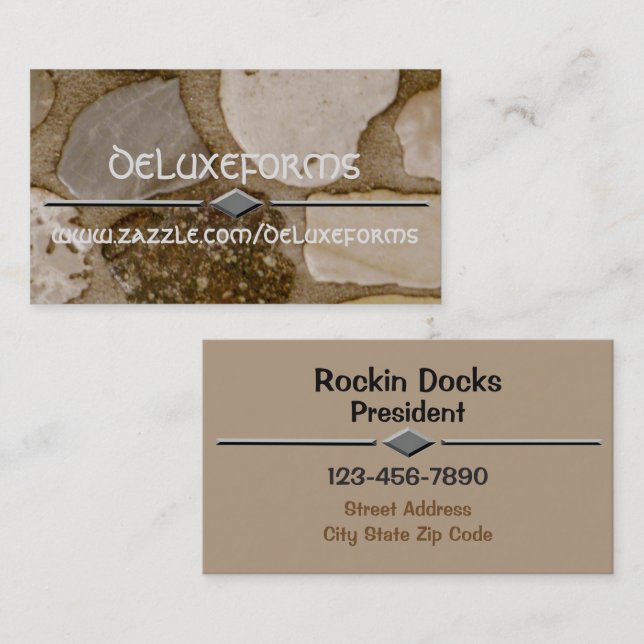 Marble Stones Business Card (Front/Back)