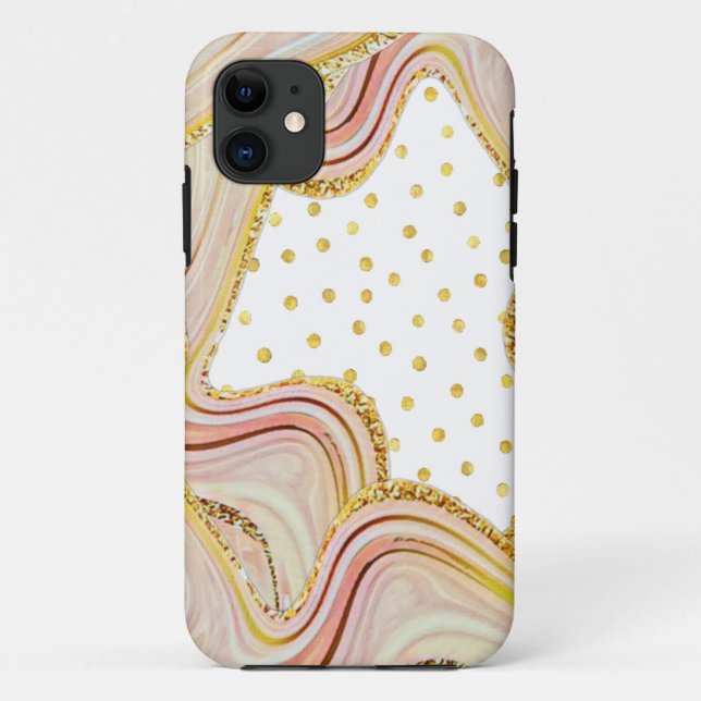 Marble-style iPhone / iPad Cover with Moons (Back)