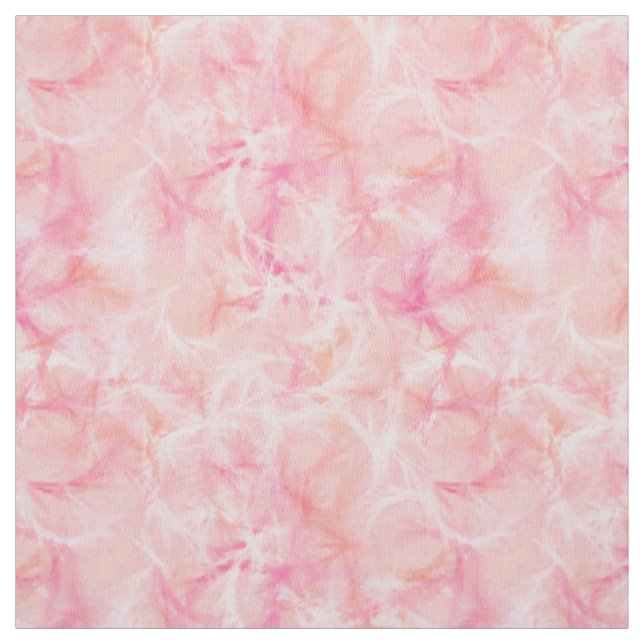 Marble swirl print - coral pink fabric (Swatch)