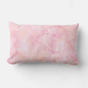 Marble swirl print - light coral lumbar cushion