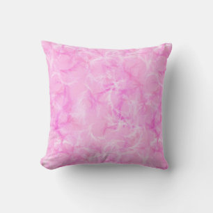 Marble swirl print - orchid pink cushion