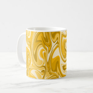 Marble Swirl Texture - Brown Tones Coffee Mug