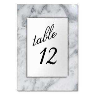 Marble Table Number