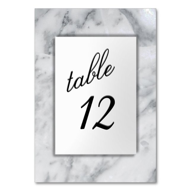 Marble Table Number (Front)