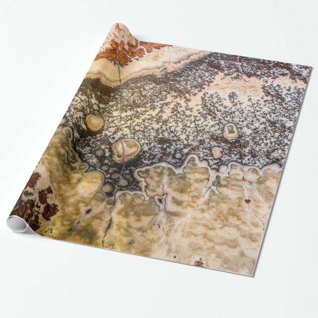 Marble Table Wrapping Paper (Unrolled)