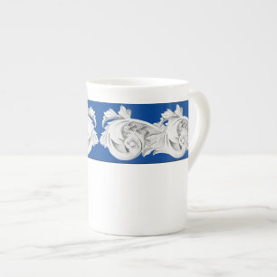 Marble Tendrils on a Bone China Mug