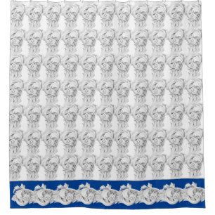 Marble Tendrils on a Shower Curtain