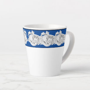Marble Tendrils on a Small Latte Mug