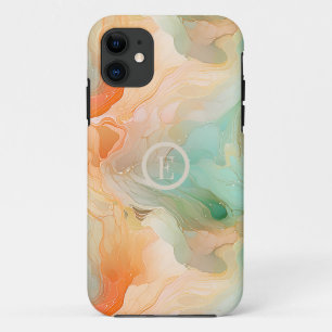 Marble Terracotta and jade Case-Mate iPhone Case