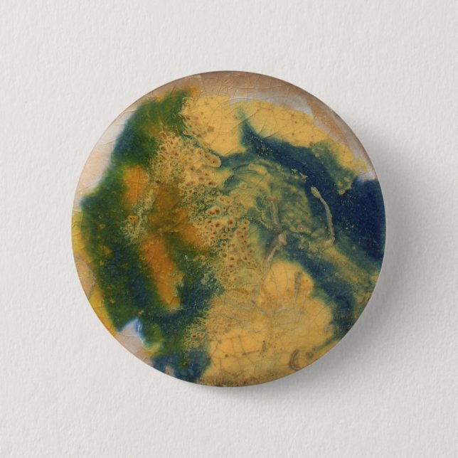 Marble texture 6 cm round badge (Front)