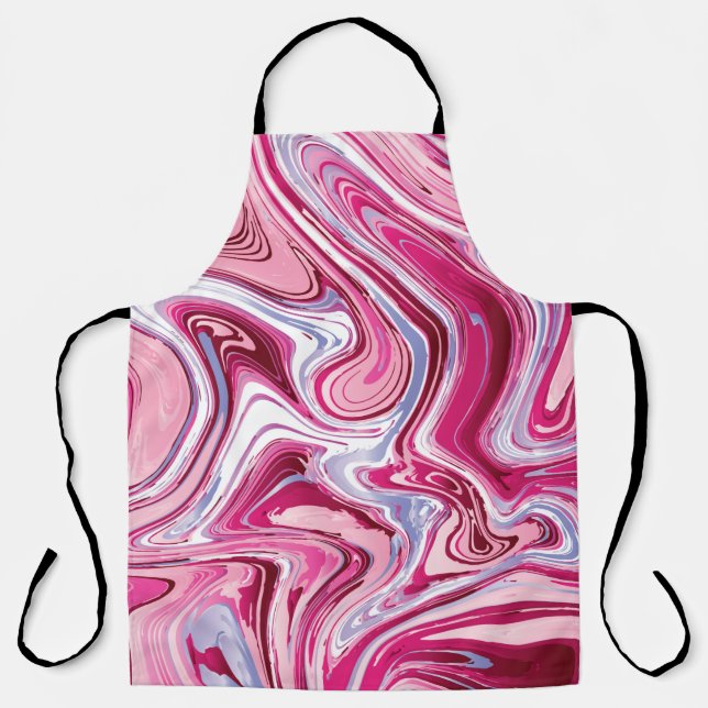 Marble texture background. Liquid marble texture a Apron (Front)