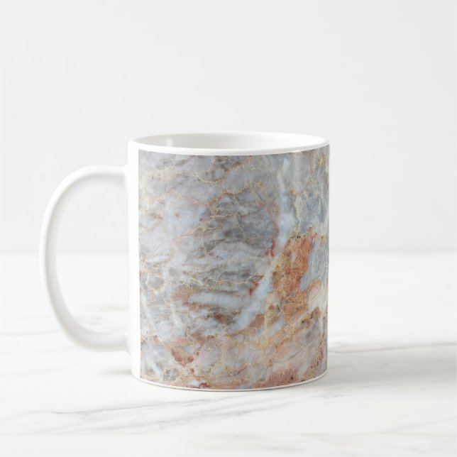 marble texture background pattern with high resolu coffee mug (Left)