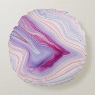 Marble texture background / white gray marble patt round cushion