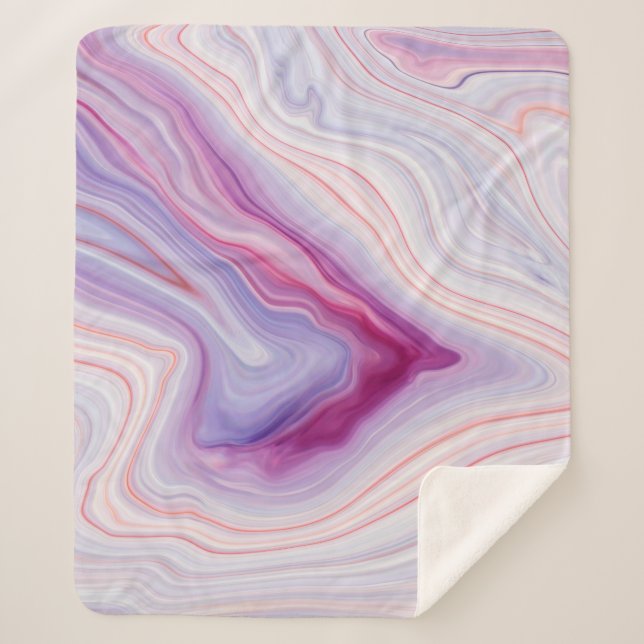 Marble texture background / white grey marble patt sherpa blanket (Front)