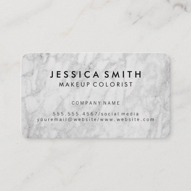 Marble Texture Business Card (Front)