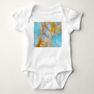 Marble texture, colourful onyx interior. baby bodysuit