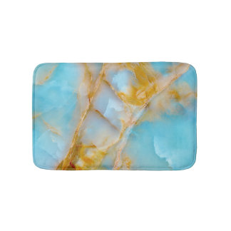 Marble texture, colourful onyx interior. bath mat