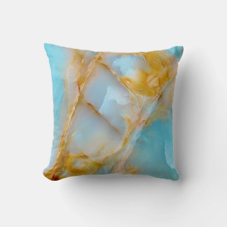 Marble texture, colourful onyx interior. cushion
