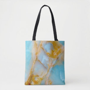 Marble texture, colourful onyx interior. tote bag