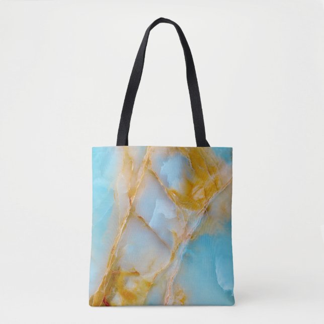 Marble texture, colourful onyx interior. tote bag (Front)