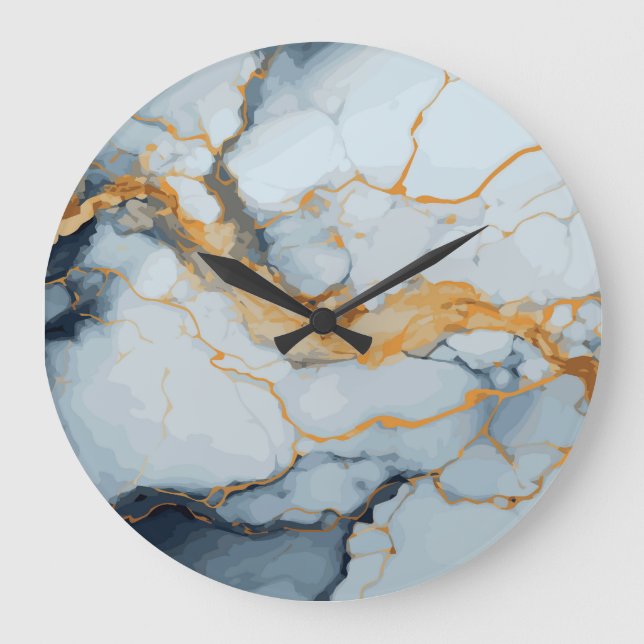 Marble texture design large clock (Front)