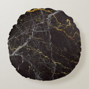 Marble Texture: Elegant Design Background Round Cushion