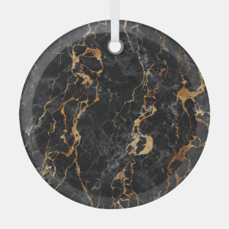 Marble Texture: Elegant Stone Surface. Glass Tree Decoration